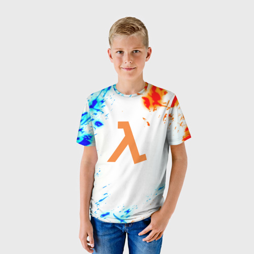 Детская футболка 3D Half life ржавые краски фримен, цвет 3D печать - фото 3