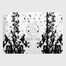 Картхолдер с принтом Linkin park краски лого чёрно белый - фото 2