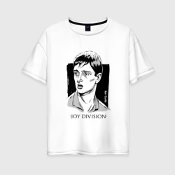 Женская футболка хлопок Oversize Ian Curtis from Joy Division