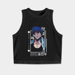 Женская укороченная майка-топ хлопок Sung jin-woo Next Level