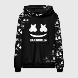 Мужская толстовка 3D Marshmello белое лого