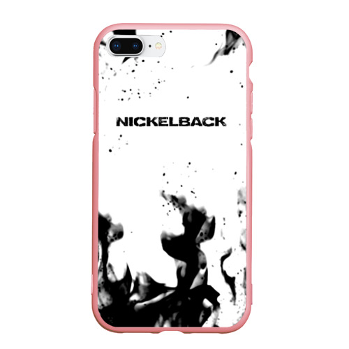 Чехол для iPhone 7Plus/8 Plus матовый Nickelback серый дым рок, цвет баблгам