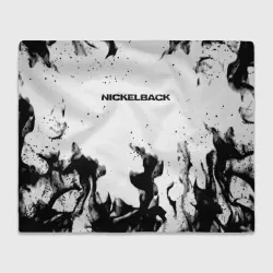 Плед 3D Nickelback серый дым рок