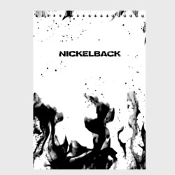 Скетчбук Nickelback серый дым рок