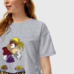 Женская футболка хлопок Oversize Rayman - legends - фото 2