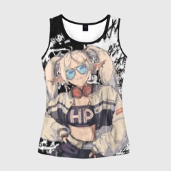 Женская майка 3D Фрирен граффити