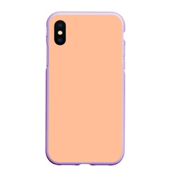 Чехол для iPhone XS Max матовый Peach fuzz цвет 2024 года