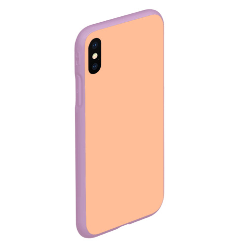 Чехол для iPhone XS Max матовый Peach fuzz цвет 2024 года, цвет сиреневый - фото 3