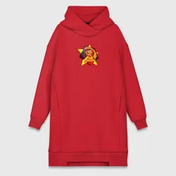 Платье-худи хлопок Red Alert: СССР