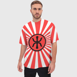 Мужская футболка oversize 3D Red Alert: Империя Восходящего Солнца - фото 2