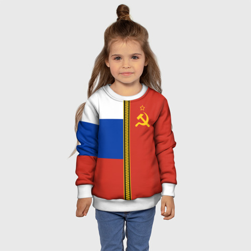 Детский свитшот 3D с принтом Россия и СССР, фото #4