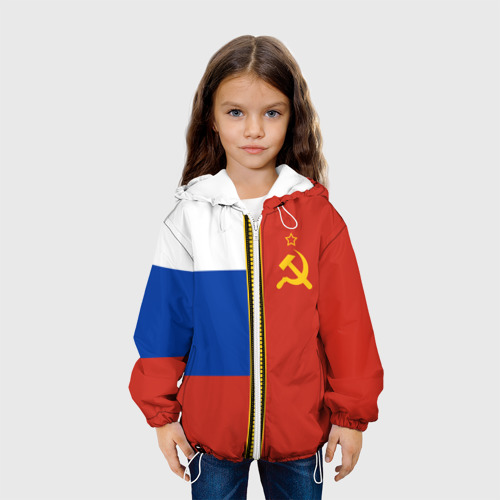 Детская куртка 3D Россия и СССР, цвет белый - фото 4
