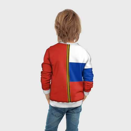Детский свитшот 3D с принтом Россия и СССР, вид сзади #2