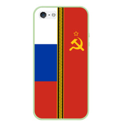 Чехол для iPhone 5/5S матовый Россия и СССР