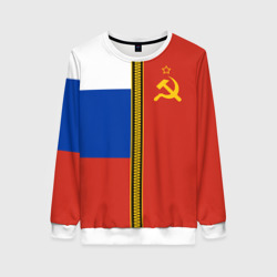 Женский свитшот 3D Россия и СССР
