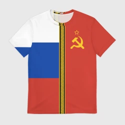 Мужская футболка 3D Россия и СССР