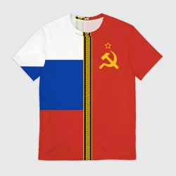 Мужская футболка 3D Россия и СССР