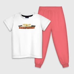 Детская пижама с белой футболкой Command & Conquer: Red Alert logo