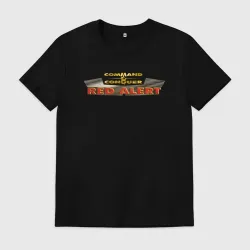 Мужская футболка хлопок Command & Conquer: Red Alert logo