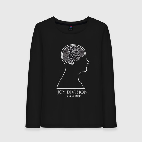 Женский лонгслив хлопок Joy Division - Disorder, цвет черный