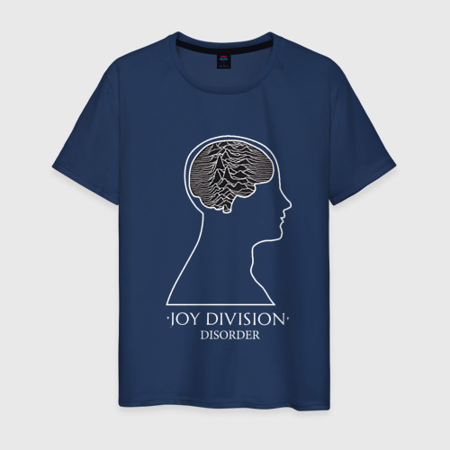 Мужская футболка из хлопка с принтом Joy Division - Disorder, вид спереди №1