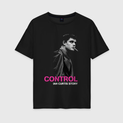 Женская футболка хлопок Oversize Joy Division - Control film