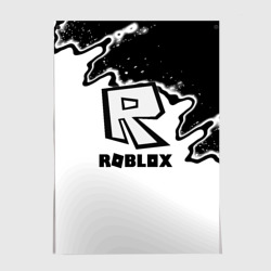 Постер Roblox краски белые