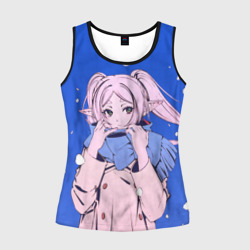 Женская майка 3D Фрирен и снег