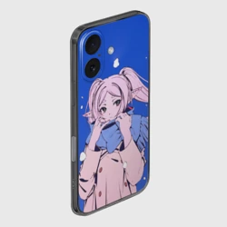 Чехол для iPhone 16 силиконовый с защитой камеры Фрирен и снег - фото 2