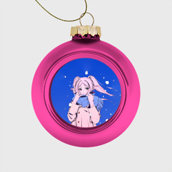 Ёлочный шар стеклянный/пластиковый Фрирен и снег