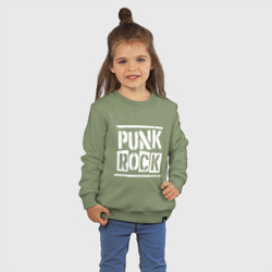 Детский свитшот хлопок Punk rock title - фото 2