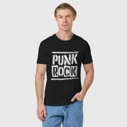 Мужская футболка хлопок Punk rock title - фото 2