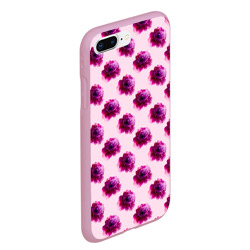 Чехол для iPhone 7Plus/8 Plus матовый Цветы пионы на розовом фоне - фото 2