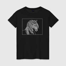Лошадь-зебра – Женская футболка хлопок с принтом купить со скидкой в -20%