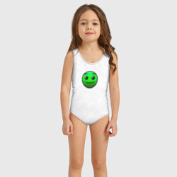 Детский купальник 3D Геометри Даш смайлик