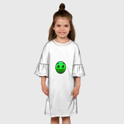 Детское платье 3D Геометри Даш смайлик - фото 2
