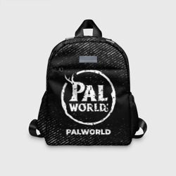 Детский рюкзак 3D Palworld с потертостями на темном фоне