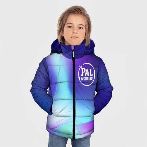 Зимняя куртка для мальчиков 3D с принтом Palworld northern cold, фото на моделе #1