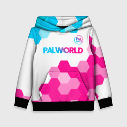 Детская толстовка 3D Palworld neon gradient style посередине