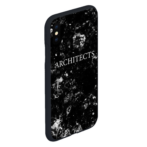 Чехол для iPhone XS Max матовый с принтом Architects black ice, вид сбоку #3