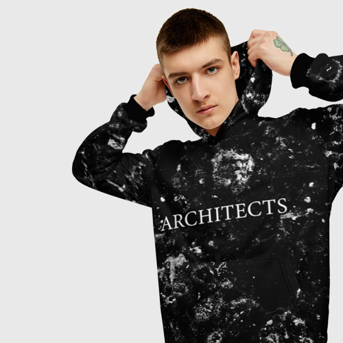 Мужская толстовка 3D Architects black ice, цвет черный - фото 5