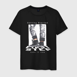 First step streetwear – Мужская футболка хлопок с принтом купить со скидкой в -20%