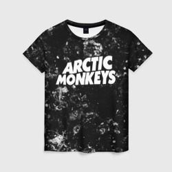 Женская футболка 3D Arctic Monkeys black ice