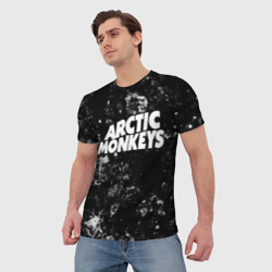 Мужская футболка 3D Arctic Monkeys black ice - фото 2