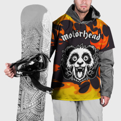 Накидка на куртку 3D Motorhead рок панда и огонь