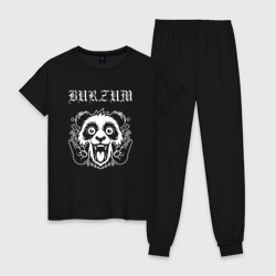 Женская пижама хлопок Burzum rock panda