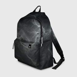 Рюкзак 3D Светлая молния  на черном  фоне