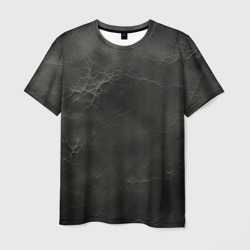 Потертый текстурный черный фон – Мужская футболка 3D с принтом купить со скидкой в -26%