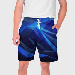 Черно-синий  абстрактный  фон – Мужские шорты 3D с принтом купить