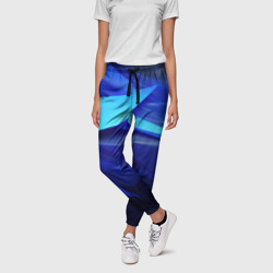 Black blue  background  abstract – Женские брюки 3D с принтом купить